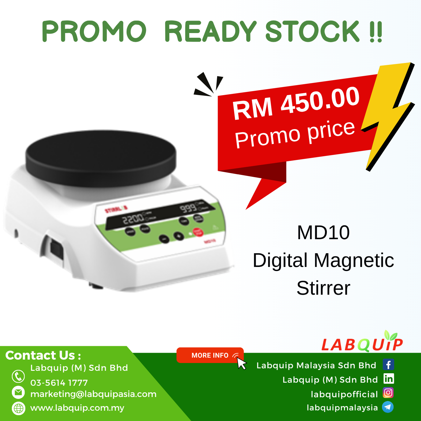 PROMO-MD10 MAGNETIC STIRRER