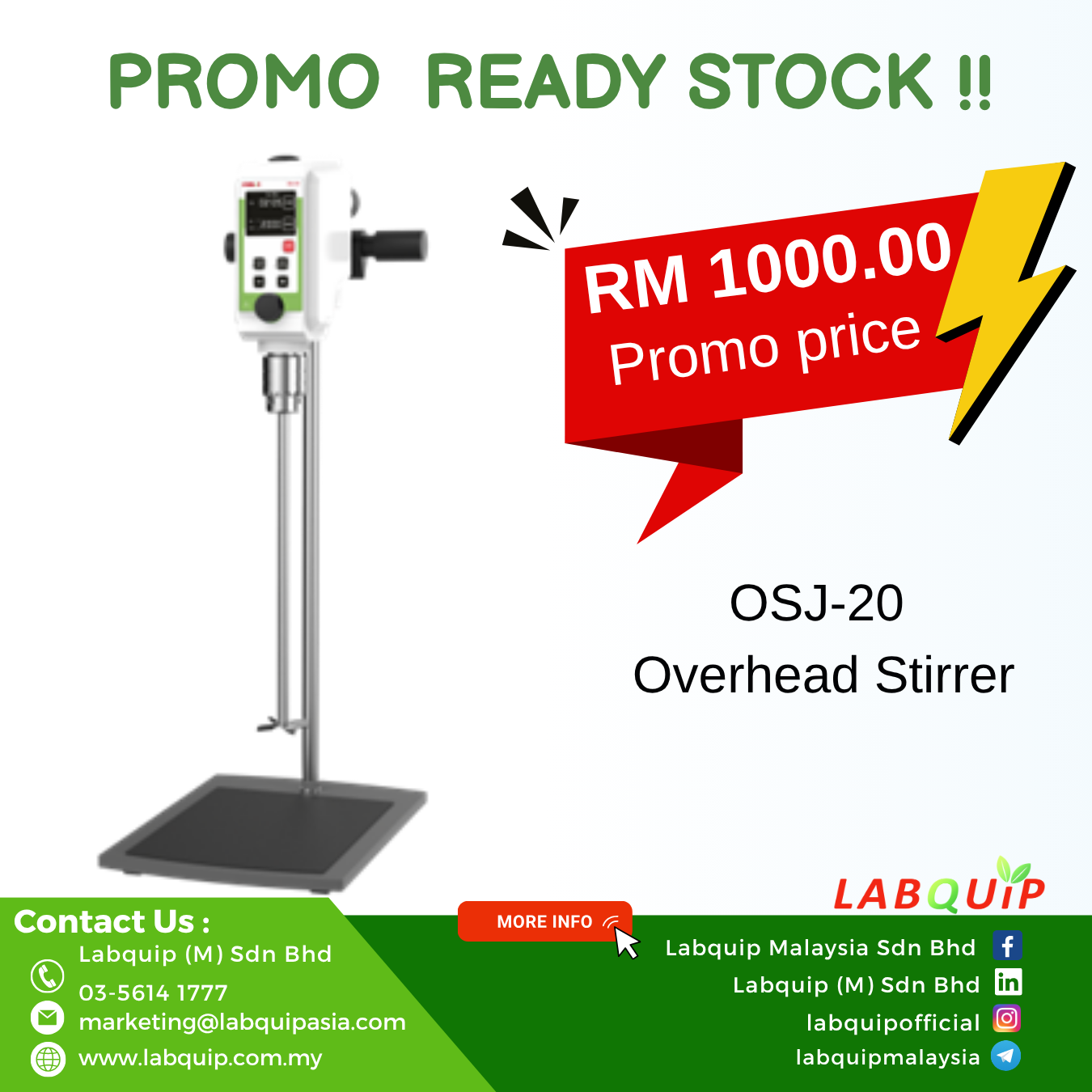 PROMO-OSJ-20 OVERHEAD STIRRER